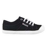 Retro Canvas Tennisschoenen Kawasaki , Black , Heren