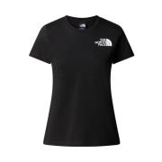 Zwarte Half Dome T-shirt The North Face , Black , Dames