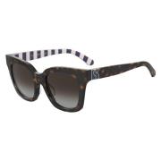 Stylish Sunglasses in Dark Havana Kate Spade , Brown , Dames