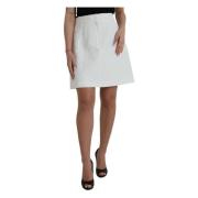 Bloemen Brokaat Mini Rok Dolce & Gabbana , White , Dames