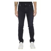 Zwarte Skinny Jeans Aw23 Dolce & Gabbana , Black , Heren