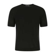 Stijlvol Zwart Katoen T-shirt PT Torino , Black , Heren