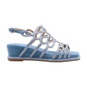 Platte sandalen voor vrouwen Alma EN Pena , Blue , Dames