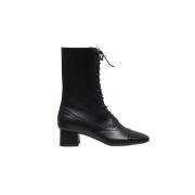 Leren Veterschoen Ines De La Fressange Paris , Black , Dames