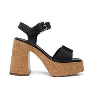 Zwarte Flatform Sandalen Stella McCartney , Black , Dames