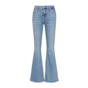 Lichtblauwe Flared Jeans 7 For All Mankind , Blue , Dames