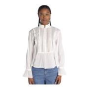 Witte Voile Shirt Tricia Zadig & Voltaire , White , Dames