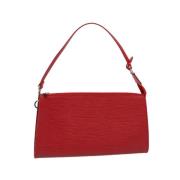 Pre-owned Leather louis-vuitton-bags Louis Vuitton Vintage , Red , Dam...