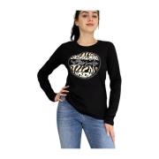 Casual T-shirt voor vrouwen Liu Jo , Black , Dames