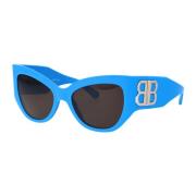 Stijlvolle zonnebril Bb0322S Balenciaga , Blue , Dames