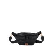 Zwarte Gewatteerde Crossbody Tas La Carrie , Black , Dames