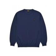 Blauwe Katoenen Pullover Lente/Zomer Collectie RefrigiWear , Blue , He...