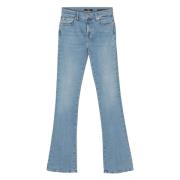 Slim Illusion Bootcut Jeans 7 For All Mankind , Blue , Dames