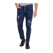 Rechte Snit Lange Broek Dsquared2 , Blue , Heren