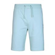 Lichtblauwe Regular Fit Katoenen Shorts Karl Lagerfeld , Blue , Heren