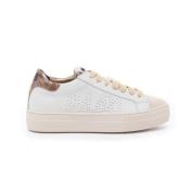 Witte Leren Sneakers Thea-W Model P448 , White , Dames