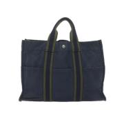 Pre-owned Cotton totes Hermès Vintage , Blue , Dames