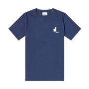 Logo Katoenen T-shirt in Blauw Isabel Marant , Blue , Heren