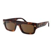 Stijlvolle zonnebril Am0427S Alexander McQueen , Brown , Unisex