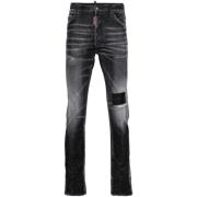 Stijlvolle Broeken voor Mannen Dsquared2 , Black , Heren