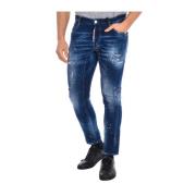 Recht Gesneden Lange Broek Dsquared2 , Blue , Heren