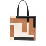 Flip Tote Tas Fendi , Multicolor , Dames