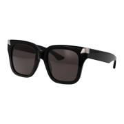 Stijlvolle zonnebril Am0440S Alexander McQueen , Black , Dames