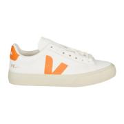 Oranje Logo Sneakers Veja , White , Dames
