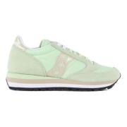 Leren en Stoffen Jazz Triple Sneakers Saucony , Green , Dames