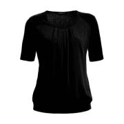 Korte Mouw Top NOSBlusenshirts Frank Walder , Black , Dames