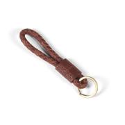 Bruin Gevlochten Leren Sleutelhanger Howard London , Brown , Heren