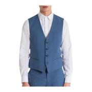 Blauw Suit Vest Mmvs00012 Avio Antony Morato , Blue , Heren