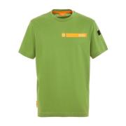 Casual Katoenen T-shirt Suns , Green , Heren