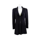 Pre-owned Wool outerwear Chanel Vintage , Blue , Dames