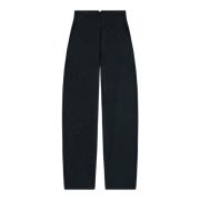 Hoge taille wol en kasjmier broek Cortana , Black , Dames