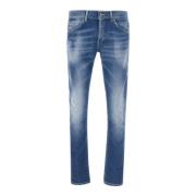 Stijlvolle Jeans voor Mannen en Vrouwen Dondup , Blue , Heren