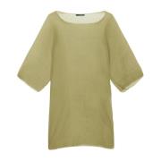 Zijden Pistache Top Cortana , Green , Dames