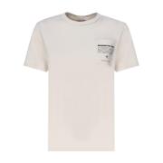 Witte Jersey T-shirt met Cameluxe-zak Max Mara , White , Dames
