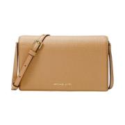 Flap Crossbody Tas in Pale Peanu Michael Kors , Beige , Dames