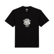 Casual Katoenen T-shirt Dickies , Black , Heren