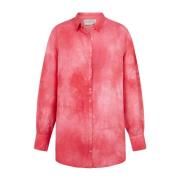 Roze Zijden Shirt Maltinto Stijl Cortana , Pink , Dames
