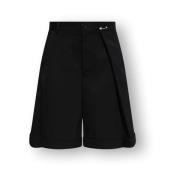 Geplooide shorts MM6 Maison Margiela , Black , Dames