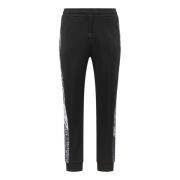 Sportieve Gebreide Streep Joggers Carlo Colucci , Black , Heren