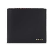 Leren portemonnee Paul Smith , Black , Heren