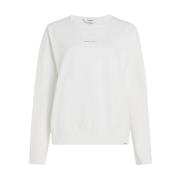Sweater Print Stijlvolle Sweatshirt Penn&Ink N.Y , White , Dames
