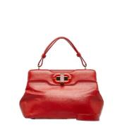 Pre-owned Leather handbags Bvlgari Vintage , Red , Dames