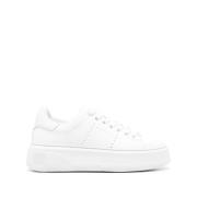 Witte Sneakers met Geperforeerde Details Woolrich , White , Dames