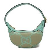 Pre-owned Leather shoulder-bags Gucci Vintage , Green , Dames