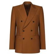 Elegante Double Breasted Blazer Dolce & Gabbana , Brown , Heren