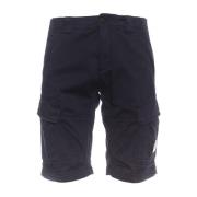 Blauwe Total Eclipse Shorts Ss24 C.p. Company , Blue , Heren